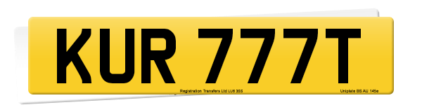 Registration number KUR 777T